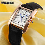 Жіночий класичний наручний годинник зі шкіряним ремінцем Skmei 1085 BK, фото 6