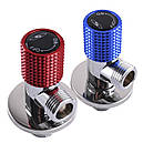 Кран кутовий кульовий SOLOMON EXCLUSIVE 1/2″X1/2″ для сантехприладів (2шт.) 9889 RED/BLUE, фото 5