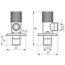 Кран кутовий кульовий SOLOMON EXCLUSIVE 1/2″X1/2″ для сантехприладів (2шт.) 9889 RED/BLUE, фото 7