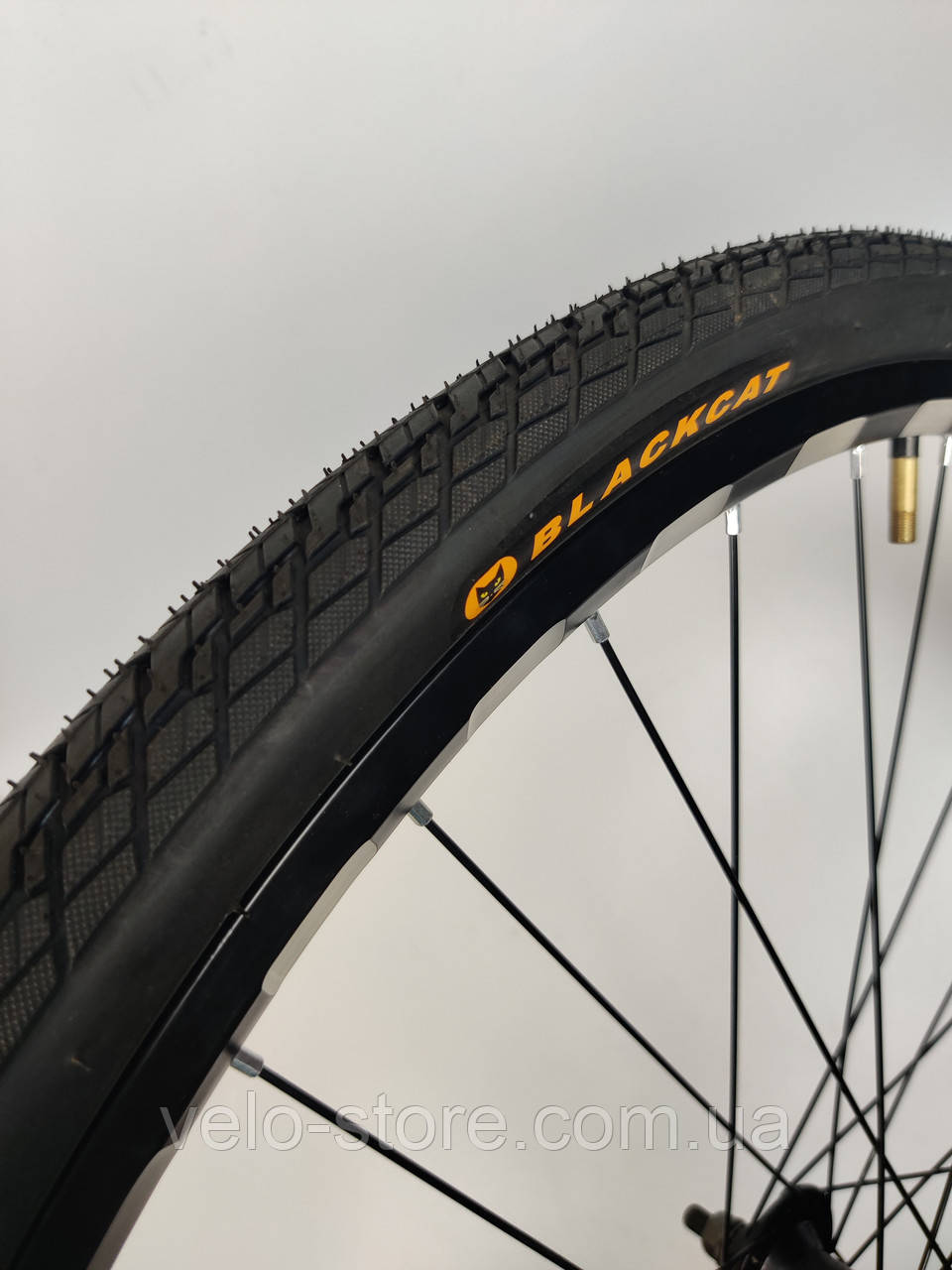 Велопокришка Black Cat 700х38 (622-40). Покришка для велосипеда. Велосипедна шина.