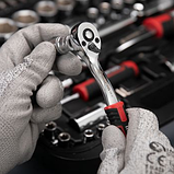 Набір інструментів intertool 110од Автомобільні набори ручного інструменту Набір біт головок для ремонту авто, фото 7