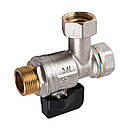 Кран з накидною гайкою кутовий ARCO 3/4″ ВН PN40 для котла (з фільтром) 150824, фото 2