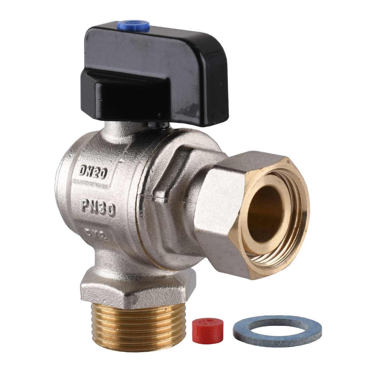 Кран з накидною гайкою кутовий ARCO 3/4″ ВН PN40 для котла 150814, фото 1