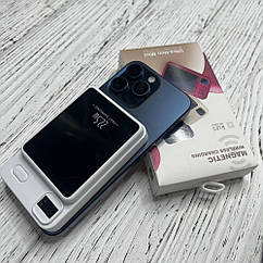 Магнітний бездротовий зарядний пристрій MagSafe Ultra-Thin Mini 3.7V 20W 90 000 mah для iPhone білий