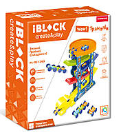 Дитячий Спуск-Трек Веселий Трамплін 5 рівнів IBLOCK Синій (PL-921-289)