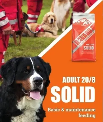 Сухий корм для собак BAVARO SOLID 20/8 ADULT 18 кг, фото 3