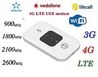 Кишеньковий універсальний 4G модем/роутер 4G LTE Mobile WiFi MF800  Києвстар, Vodafone, Lifecel white