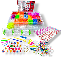 Набор для плетения браслетов из резинок с аксессуарами Fashion loom bands set 6500шт