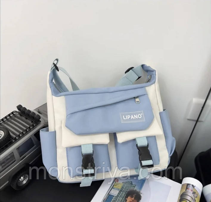 Новинка 2024 року! Стильна, молодіжна водонеПРОНИКНА сумка + значок у ПОДАРУНОК