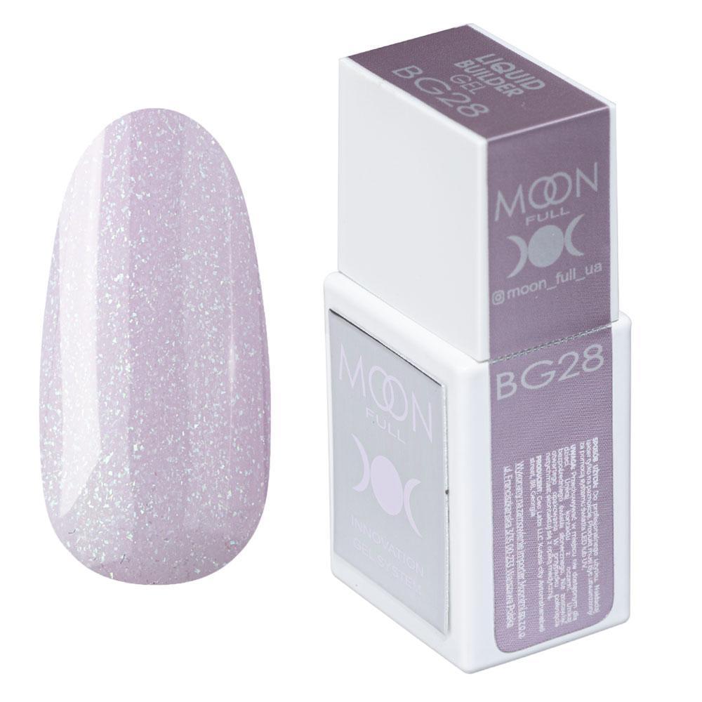 Гель для нарощування моделюючий Moon Full Liquid Builder Gel №BG28, 15 мл