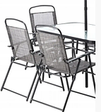 Стіл та 6 стільці NEO з парасолькою Chomik Gdow, фото 3