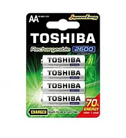 Батарейка акумулятор Toshiba AA (LR6) 2600mAh 4 шт