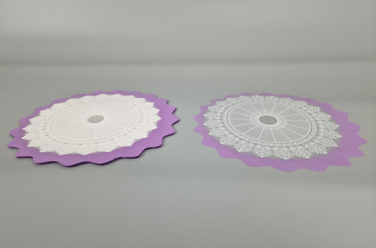 Серветка для квітів діаметром 30 см з рис, 100 шт No 334 (4) (100 шт.), фото 1