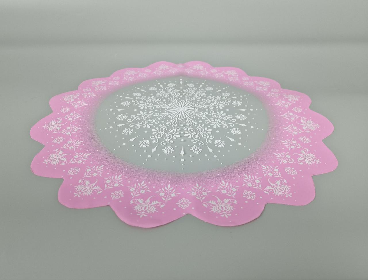 Серветка для квітів діаметром 40 см з рис, 100 шт No 332 (2) (100 шт.), фото 1