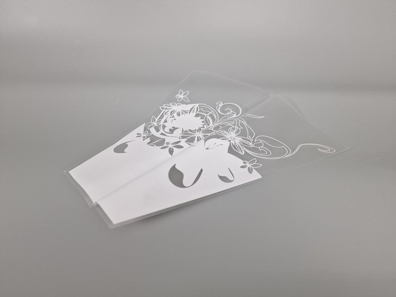 Упаковка конус під квіти h35/13низ/35верх білий (100 шт) 153 (2) (100 шт), фото 1