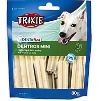 Лакомство Trixie (Трикси) Denta Fun Dentros Mini для собак с домашней птицей 80 г