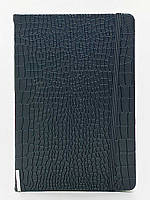 Блокнот с резинкой 75 листов черный линия 5601-2