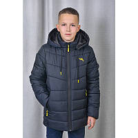 Демісезонна куртка «Кенгуру», чорний, для хлопчика, від 128-134см до 158-164см
