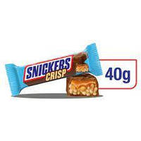 Мини Батончики Snickers Crisp (2x20г) 40г Великобритания