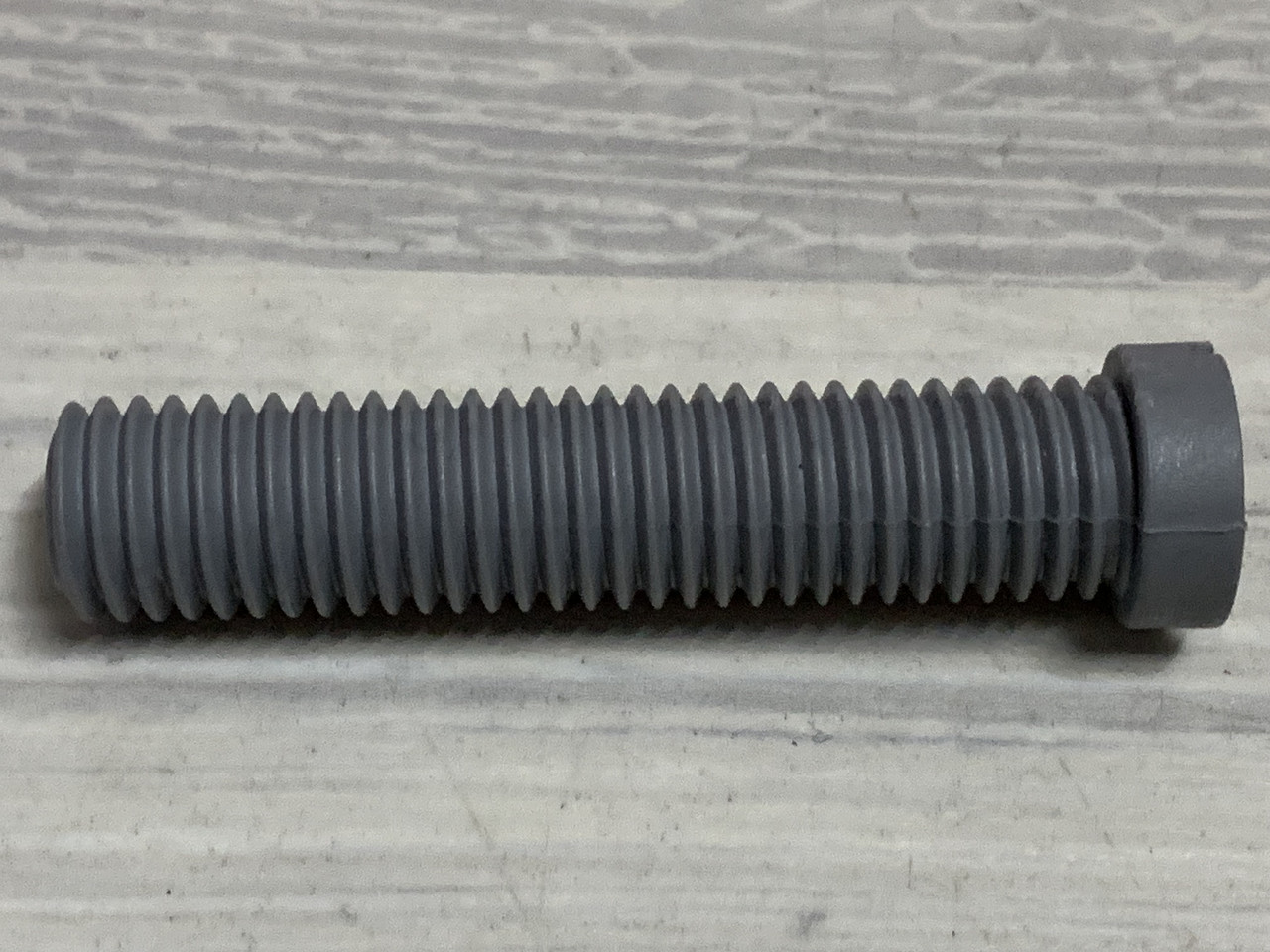 Болт, гвинт, пластикова втулка для євросифона для кухонної мийки (сіра). Євроболт, єврогвинт, євровтулка