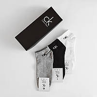 Набор мужских носков Calvin Klein 9 пар, короткие носки Кельвин Кляйн в подарочной коробке хлопок (41-46)