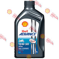 Моторна олива Shell Advance 4T Ultra 15W-50, 1 л