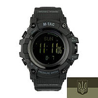 Часы тактические мужские M-Tac Adventure Black Водостойкие мультифункциональные наручные часы 19 функций