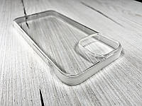 Чехол на iPhone 15 квадратные бортики прозрачный силиконовый кейс для айфон 15