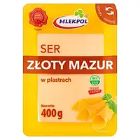 Сирна нарізка Mlekpol Zloty Mazur, 400 г