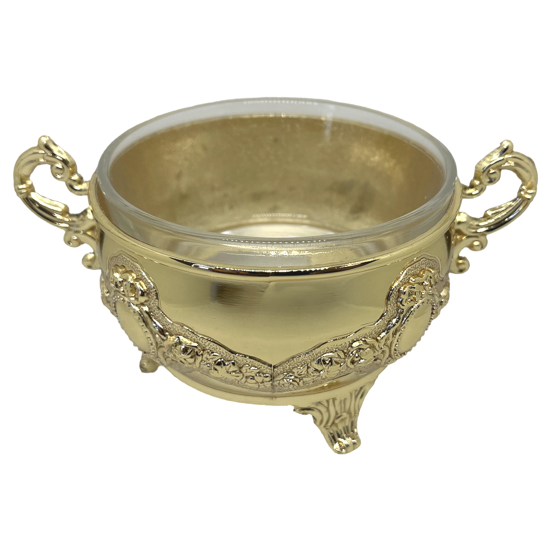 Цукорниця MCA Vizyon з мельхіору з позолотою, фото 1