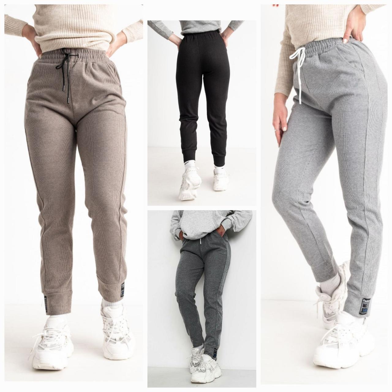 Штани жіночі бавовна рубчик демісезон розмір 44-56 (від 5 шт.)