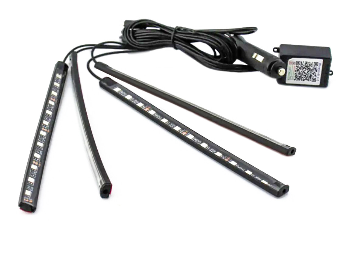 Підсвітка автомобільна LED RGB Automobile Atmosphere Lamp 8097, з мікрофоном, фото 1