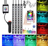 Підсвітка автомобільна LED RGB Automobile Atmosphere Lamp 8097, з мікрофоном, фото 5
