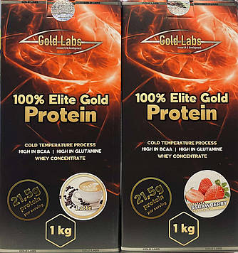 Протеїн - Концентрат сироваткового протеїну - Gold Labs 100% Elite Protein Gold 1 kg