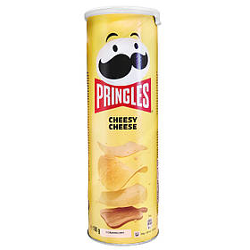Чіпси, Снеки Принглс Pringles 165g , 165г Cheesy Cheese зі смаком сиру