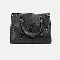Черная женская сумка Louis Vuitton из натуральной кожи, трендовая сумка Луи Виттон через плечо