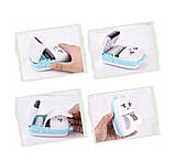 Термопринтер дитячий бездротовий Cat Ears 8499, біло-синій, фото 5