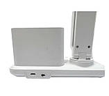 Лампа настільна Portable Desk Lamp BL-3301 9068 з органайзером, біла, фото 2