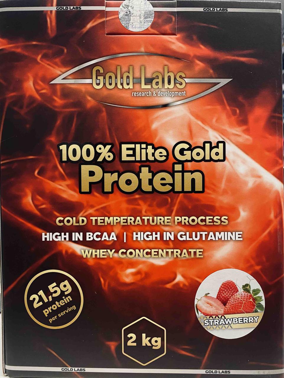 Протеїн - Концентрат сироваткового протеїну - Gold Labs 100% Elite Protein Gold 2 kg