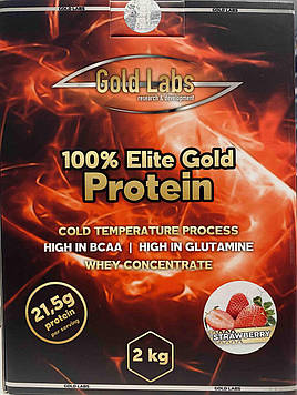 Протеїн - Концентрат сироваткового протеїну - Gold Labs 100% Elite Protein Gold 2 kg