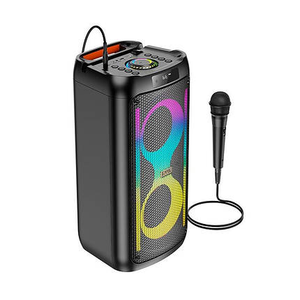 Портативна Bluetooth-колонка HOCO Danny HA6 з мікрофоном, чорна, фото 1