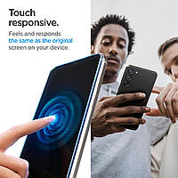 Захисне скло Spigen Glas.tR EZ FIT для Samsung Galaxy S23 прозоре (1 загартоване скло в пакованні), фото 6