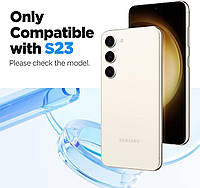 Захисне скло Spigen Glas.tR EZ FIT для Samsung Galaxy S23 прозоре (1 загартоване скло в пакованні), фото 3