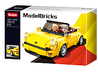 Конструктор SLUBAN M38-B1097 "Model Bricks": Машинка желтая, 290 дет.