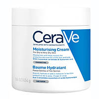 Зволожувальний крем для обличчя та тіла CeraVe Moisturizing Cream для сухої та дуже сухої шкіри, 454 мл.