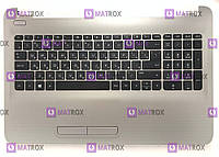 Оригінальна клавіатура для ноутбука HP 250 G5, 15-AC, 15-AF, 15-BA, 15-AY, 255 G4 series, rus, black, передня панель