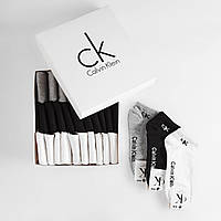 Набір чоловічих шкарпеток Calvin Klein 30 пар, короткі шкарпетки Кельвін Кляйн в подарунковій коробці бавовна (41-46)