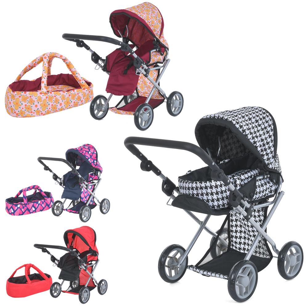 Візок 9346/016/81100 для ляльки, мет., демісезон., корзина, регул. ручка, 3 види, кор., 36-44,5-15 см., фото 1