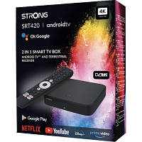 Медіаплеєр Strong SRT 420 Android TV і ефірний приймач в одному пристрої (SRT 420)