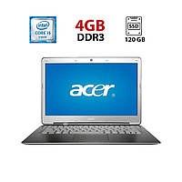 Ультрабук Acer Aspire S3/ 13.3" (1366x768)/ Core i5-2467M/ 4 GB RAM/ 120 GB SSD/ HD 3000
